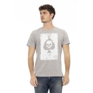 Trussardi Action Gray Cotton Men Men's T-Shirt